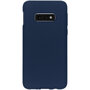 Accezz - Liquid Silicone Backcover voor Samsung Galaxy S10e - Dark Blue