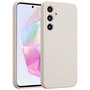 Accezz - Liquid Silicone Backcover voor Samsung Galaxy A35 - Stone