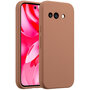 Accezz - Liquid Silicone Backcover voor Google Pixel 9A - Light Brown