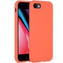 Accezz - Liquid Silicone Backcover voor Apple iPhone SE (2022 / 2020) / 8 / 7 - Nectarine