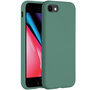 Accezz - Liquid Silicone Backcover voor Apple iPhone SE (2022 / 2020) / 8 / 7 - Dark Green