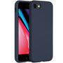 Accezz - Liquid Silicone Backcover voor Apple iPhone SE (2022 / 2020) / 8 / 7 - Dark Blue