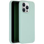 Accezz - Liquid Silicone Backcover voor Apple iPhone 15 Pro Max - Sky Blue