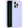 Accezz - Liquid Silicone Backcover voor Apple iPhone 15 Pro Max - Purple