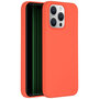 Accezz - Liquid Silicone Backcover voor Apple iPhone 15 Pro Max - Nectarine