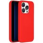 Accezz - Liquid Silicone Backcover voor Apple iPhone 15 Pro - Red