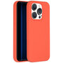 Accezz - Liquid Silicone Backcover voor Apple iPhone 15 Pro - Nectarine