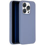 Accezz - Liquid Silicone Backcover voor Apple iPhone 15 Pro - Lavender Grey