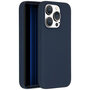 Accezz - Liquid Silicone Backcover voor Apple iPhone 15 Pro - Dark Blue