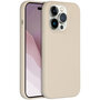 Accezz - Liquid Silicone Backcover voor Apple iPhone 14 Pro - Stone