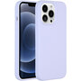 Accezz - Liquid Silicone Backcover voor Apple iPhone 13 Pro - Purple