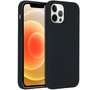 Accezz - Liquid Silicone Backcover voor Apple iPhone 12 Pro Max - Black