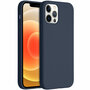 Accezz - Liquid Silicone Backcover voor Apple iPhone 12 (Pro) - Dark Blue