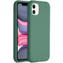 Accezz - Liquid Silicone Backcover voor Apple iPhone 11 - Dark Green