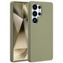 Accezz - Liquid Silicone Backcover met MagSafe voor Samsung Galaxy S25 Ultra - Cooper Green