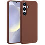 Accezz - Liquid Silicone Backcover met MagSafe voor Samsung Galaxy S25 Plus - New Tea Brown