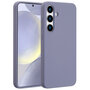 Accezz - Liquid Silicone Backcover met MagSafe voor Samsung Galaxy S25 Plus - Lavender Grey