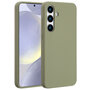 Accezz - Liquid Silicone Backcover met MagSafe voor Samsung Galaxy S25 Plus - Cooper Green