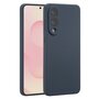 Accezz - Liquid Silicone Backcover met MagSafe voor Samsung Galaxy S25 Edge - Dark Blue