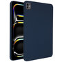 Accezz - Liquid Silicone Backcover met penhouder voor Apple iPad Pro 11 (2024) M4 - Dark Blue