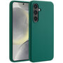 Accezz - Liquid Silicone Backcover met MagSafe voor Samsung Galaxy S24 FE - Forest Green