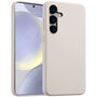 Accezz - Liquid Silicone Backcover met MagSafe voor Samsung Galaxy S24 - Stone