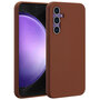 Accezz - Liquid Silicone Backcover met MagSafe voor Samsung Galaxy S23 FE - New Tea Brown