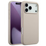 Accezz - Liquid Silicone Backcover met MagSafe voor Apple iPhone 17 Pro Max - Stone