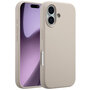 Accezz - Liquid Silicone Backcover met MagSafe voor Apple iPhone 17 - Stone