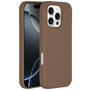 Accezz - Liquid Silicone Backcover met MagSafe voor Apple iPhone 16 Pro - Light Brown