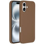 Accezz - Liquid Silicone Backcover met MagSafe voor Apple iPhone 16 Plus - Light Brown