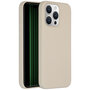 Accezz - Liquid Silicone Backcover met MagSafe voor Apple iPhone 15 Pro Max - Stone