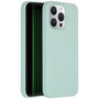 Accezz - Liquid Silicone Backcover met MagSafe voor Apple iPhone 15 Pro Max - Sky Blue