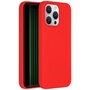 Accezz - Liquid Silicone Backcover met MagSafe voor Apple iPhone 15 Pro Max - Red