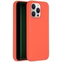 Accezz - Liquid Silicone Backcover met MagSafe voor Apple iPhone 15 Pro Max - Nectarine
