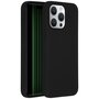Accezz - Liquid Silicone Backcover met MagSafe voor Apple iPhone 15 Pro Max - Black