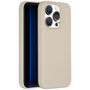 Accezz - Liquid Silicone Backcover met MagSafe voor Apple iPhone 15 Pro - Stone