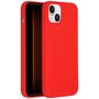 Accezz - Liquid Silicone Backcover met MagSafe voor Apple iPhone 15 Plus - Red
