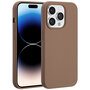 Accezz - Liquid Silicone Backcover met MagSafe voor Apple iPhone 14 Pro - Light Brown