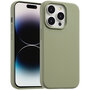 Accezz - Liquid Silicone Backcover met MagSafe voor Apple iPhone 14 Pro - Cooper Green