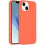 Accezz - Liquid Silicone Backcover met MagSafe voor Apple iPhone 14 / 13 - Nectarine