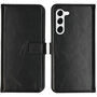 Selencia - Genuine Leather Bookcase voor Samsung Galaxy S23 - Black