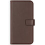 Selencia - Genuine Leather Bookcase voor Samsung Galaxy S20 - Brown