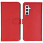 Selencia - Genuine Leather Bookcase voor Samsung Galaxy A54 (5G) - Red
