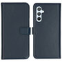 Selencia - Genuine Leather Bookcase voor Samsung Galaxy A54 (5G) - Blue