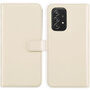 Selencia - Genuine Leather Bookcase voor Samsung Galaxy A53 - Greige