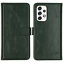 Selencia - Genuine Leather Bookcase voor Samsung Galaxy A53 - Green