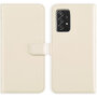 Selencia - Genuine Leather Bookcase voor Samsung Galaxy A52(s) (5G/4G) - Greige