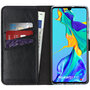 Selencia - Genuine Leather Bookcase voor Huawei P30 - Black