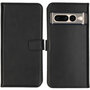 Selencia - Genuine Leather Bookcase voor Google Pixel 7 Pro - Black